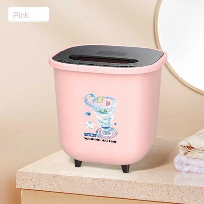 Mini turbo washing machine, small underwear washing machine, student dormitory, lazy portable sock washing artifact