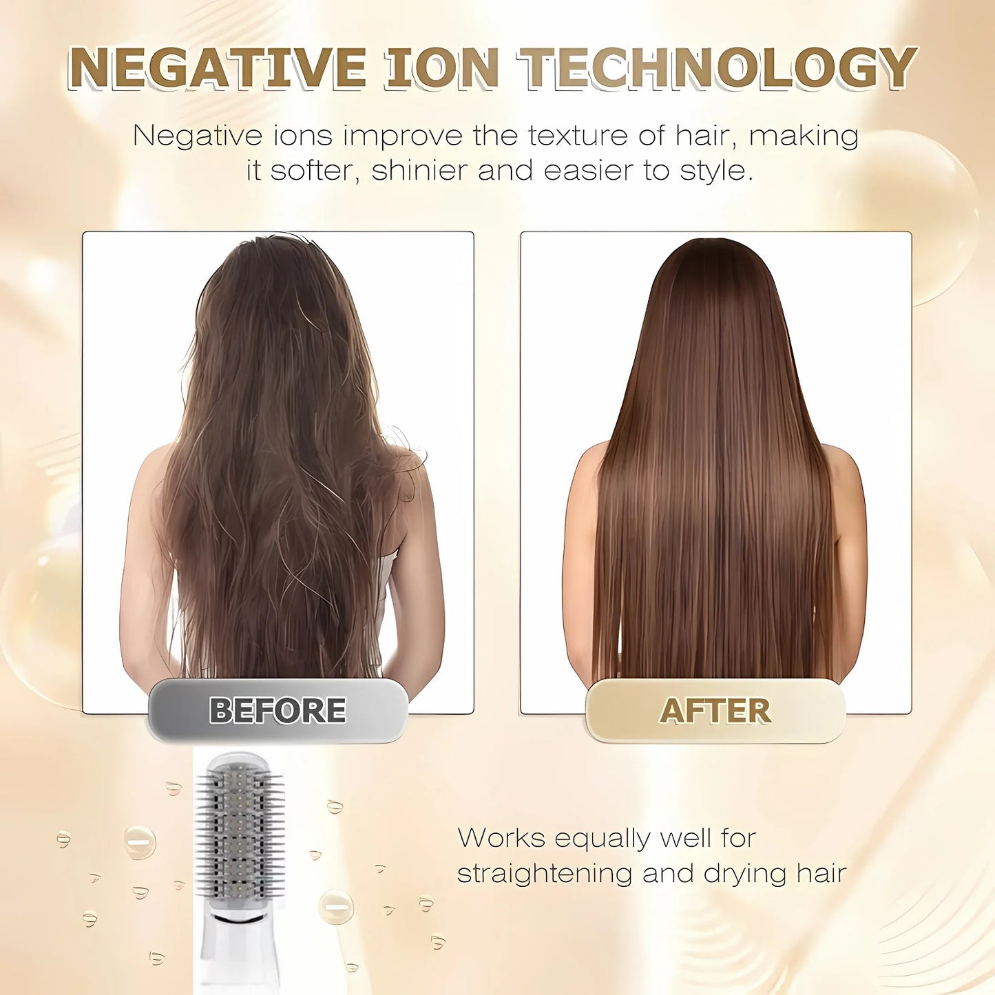 5 In 1 Electric Hair Brush Hair Dryer For Dyson Airwrap Automatic Curler Hair Straightener Hot Air Comb Hairdressing Appliance
