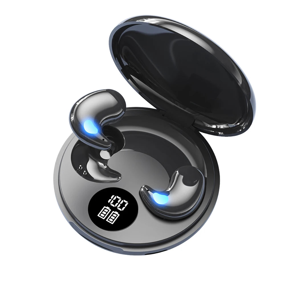 In-Ear Bluetooth Wireless Sleep Headphones Smart LED Display Bluetooth Headset Long Battery Life Gaming Headset For Apple Xiaomi