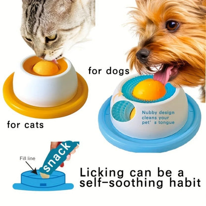 Interactive Cats Dog Lick Toys Slow Food Bowl Feeding Dispenser Puppy Training Enrichment Pet Stimulation Toys Pets Accessories