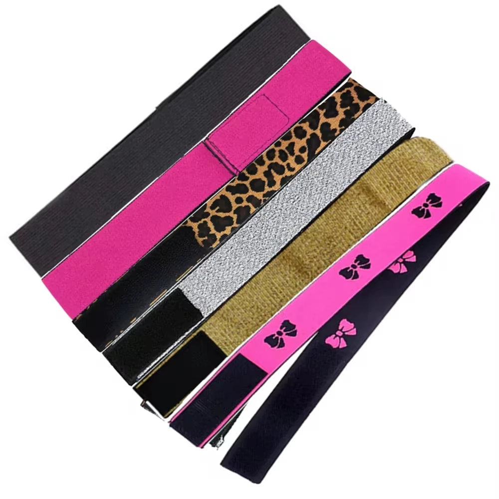 Fashion Hair Elastic Band For Wigs Adjustable Edge Scarf Elastic Headband With MagicTape for Women Lace Wigs