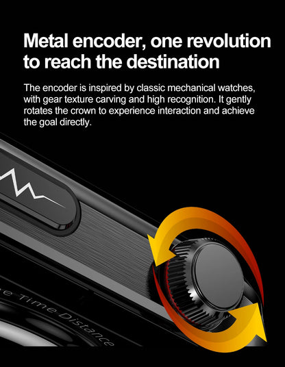2025 New Smart Watch 2.04-inch AMOLED Screen Bluetooth Call IP68 Waterproof 650mA Sports Smartwatches Men Android Military-Grade