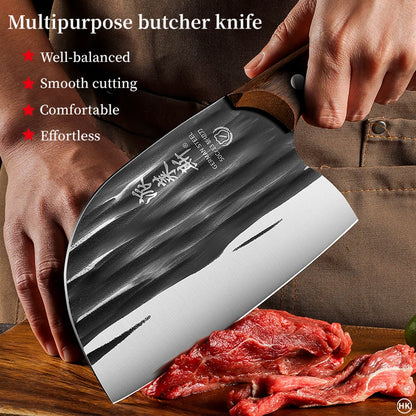 Kitchen knife, household forging, chopping and cutting dual-use knife, chef's super sharp kitchen bone cutting tool