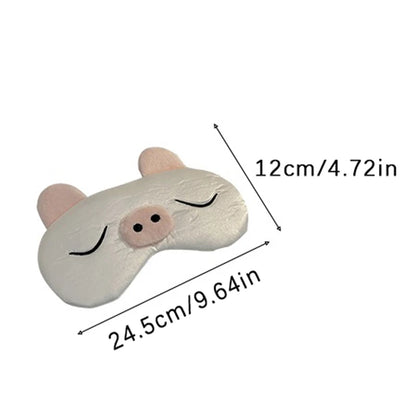 Cartoon Piggy Sleeping Mask Travel Relax Eye Cover For Sleep Shading Eye Eye Patch Beauty Health Eye Pads