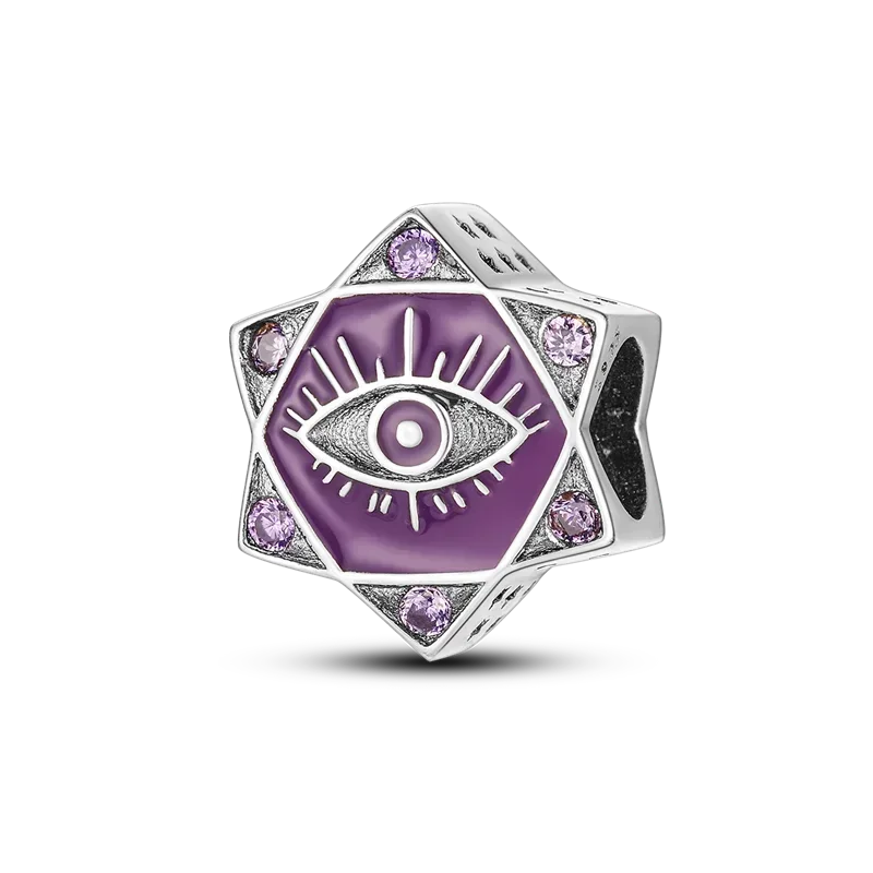 Hot Sale 925 Silver Color Evil Eye Charm Demon Eye Bead For Original  Bracelet&Bangle DIY Making Fashion Jewelry Gift