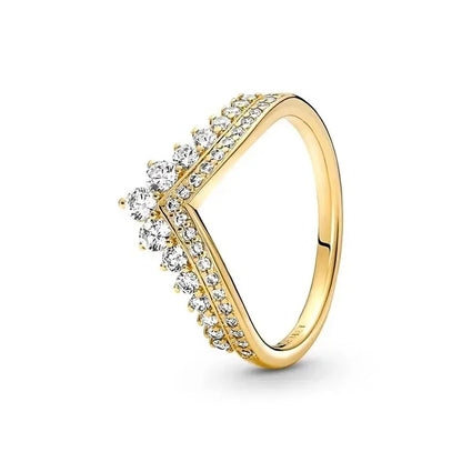 Hot selling 925 sterling silver crystal heart-shaped ring, luxurious, sparkling, multi-color, charming jewelry, holiday  gift