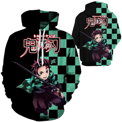 Anime Demon Slayer Kimetsu No Yaiba 3D Hoodies Men Fashion Long Sleeve Sweatshirts Women Casual Harajuku Streetwear Pullovers