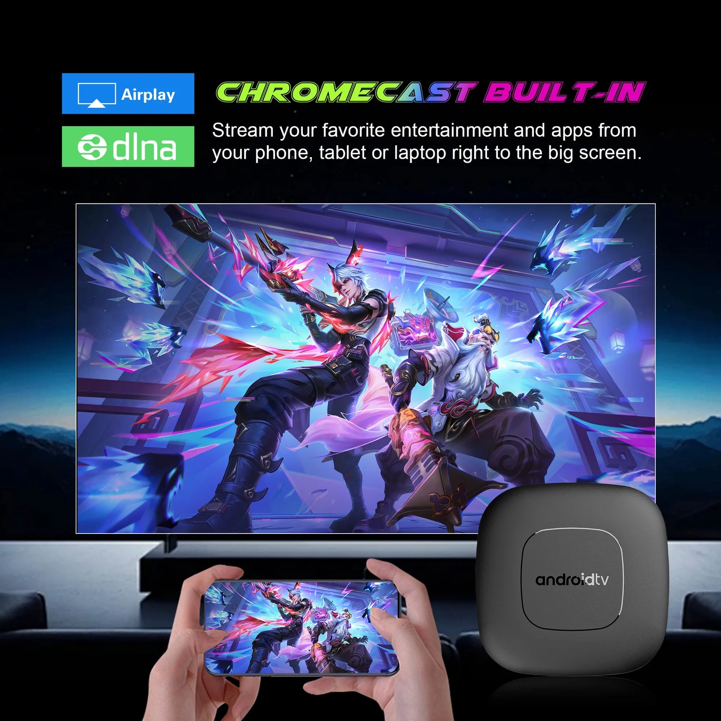 New Android16 Smart Home Theater TV Box RK3518 Quad Core Google Assistant Streaming 8GB128GB Media Player Dual Wifi 2.4G/5.8G T1