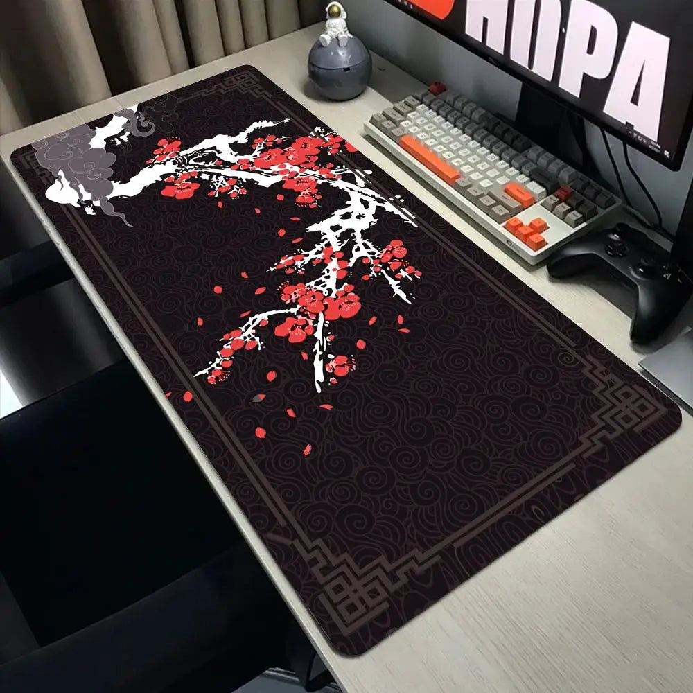Cherry Blossom scenery mouse pad game washable rubber plus long table mat non-slip home office decorative computer accessories
