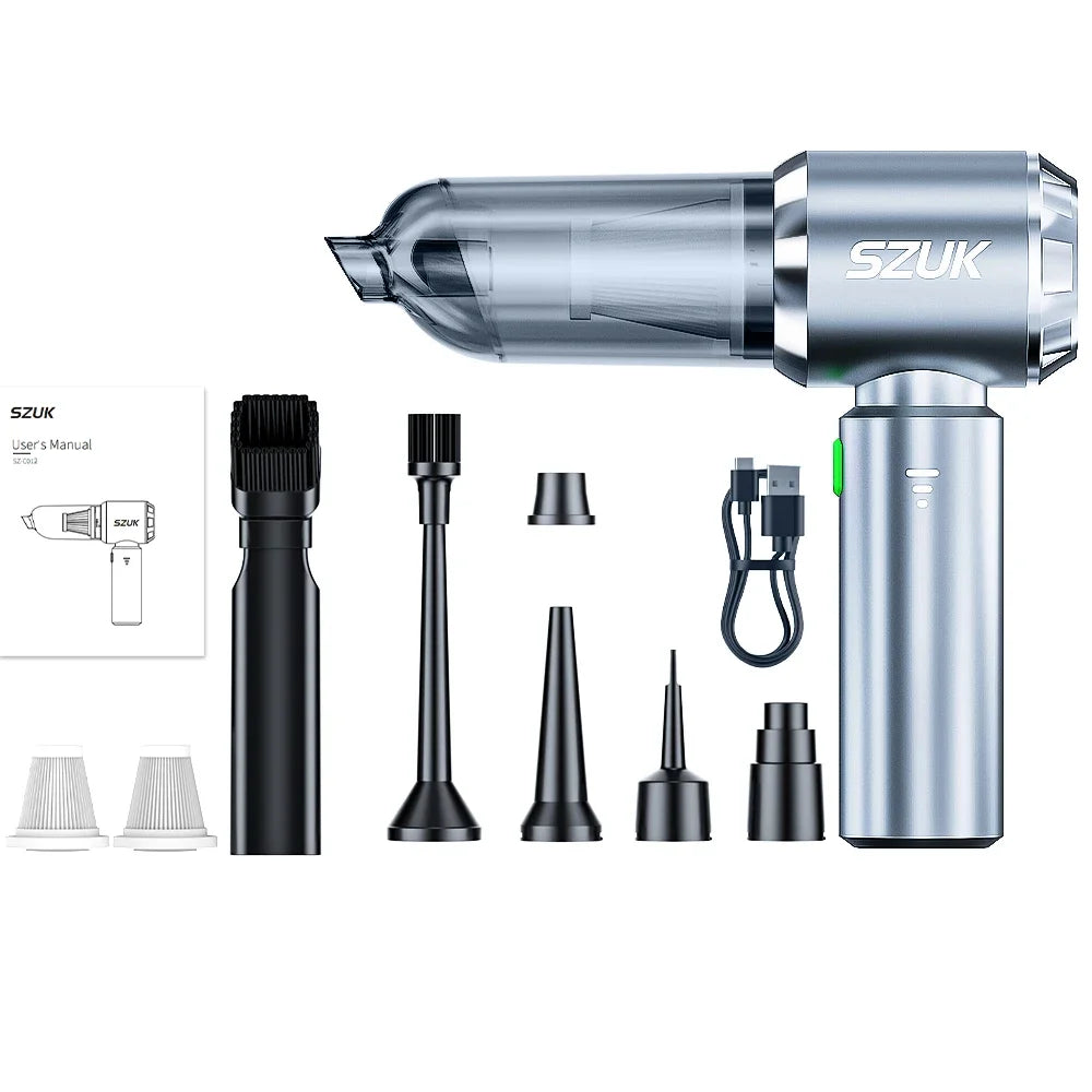 SZUK Mini Car Vacuum Cleaner Portable Powerful Cleaning Machine Strong Suction Handheld for Car Wireless Cleaner Home Appliance
