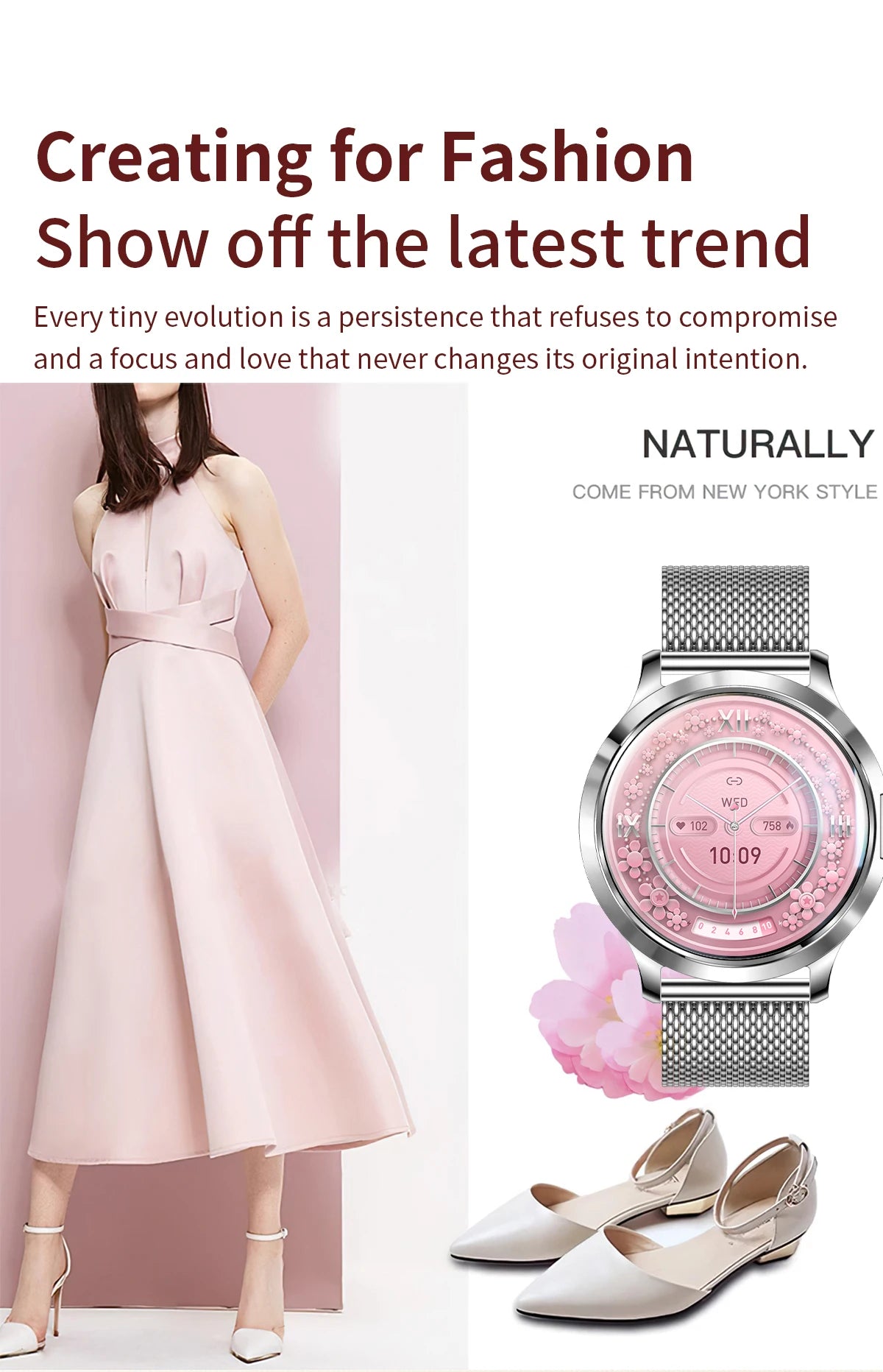 2025 New Smart Watch For Women Gift 1.32 Inch Full Touch Screen Sports Fitness Watches Bluetooth Calls Digital Smartwatch Ladies