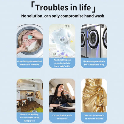 Ultrasonic cleaning portable jewelry watch glasses underwear disinfection washing dishes fruits and vegetables