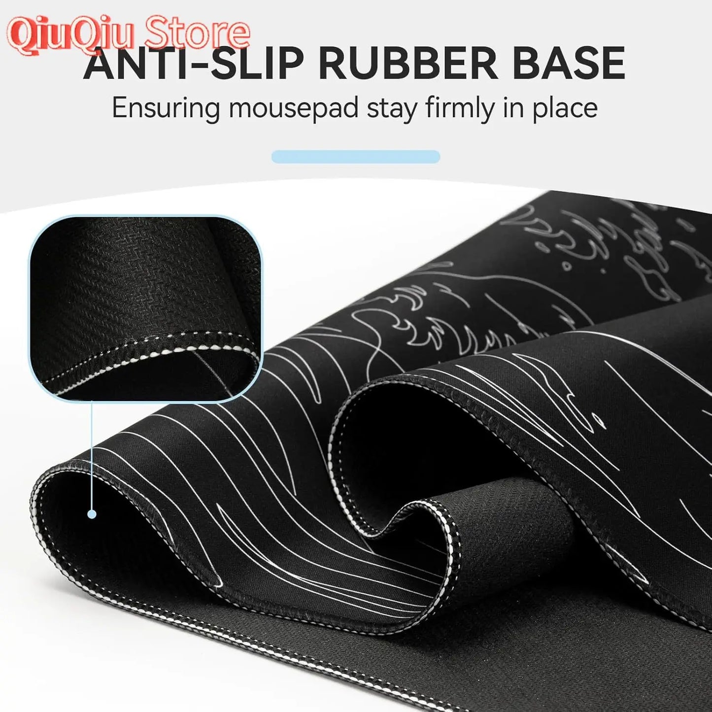 XXL Mouse Pad Sea Wave Gaming Mouse Pad Waterproof Mousepad Extended Large Mouse Mat Desk Pad Laptop Desk Mat Office and Home