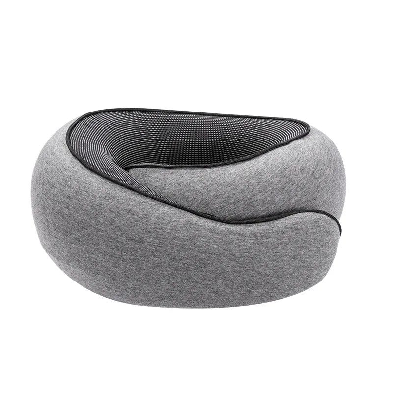 Portable Travel Neck Pillow Memory Foam U-shaped Pillow Snail Style 360 Degree Travel Neck Support Car,Office Sleep Pillow