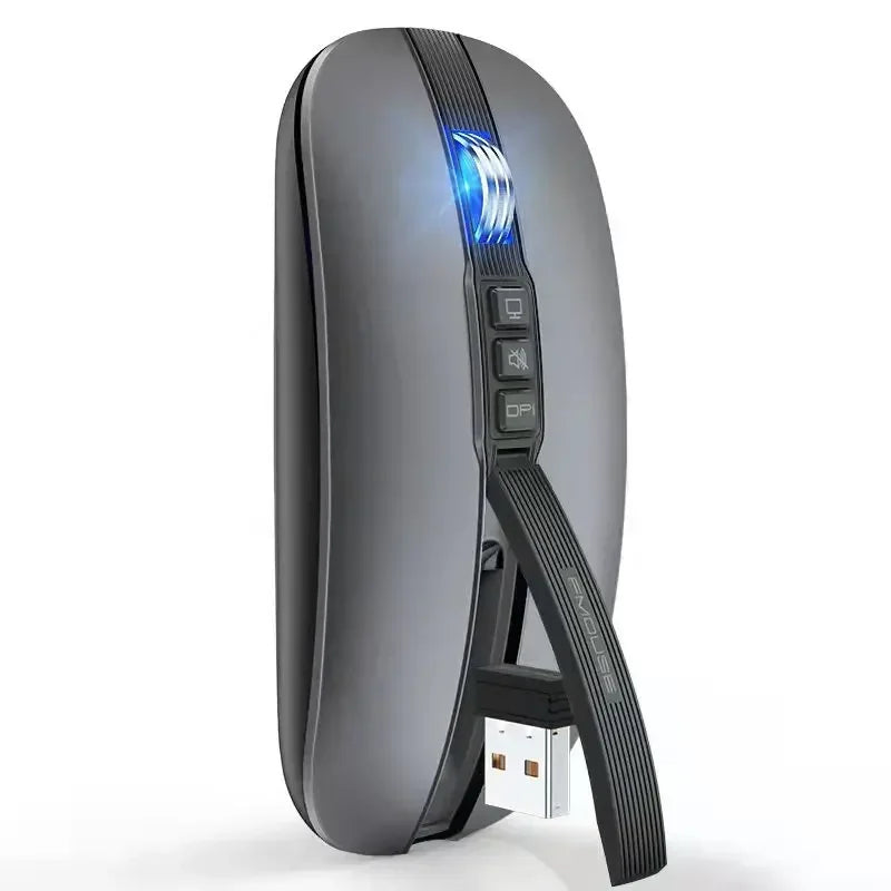 Lenovo Dual Mode Mouse Bluetooth Wireless Type-C Charging Silent Ultra-Slim Portable For Tablets Laptops Home Office Gaming Use