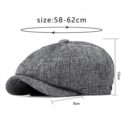 Retro Newsboy Caps Men British Painters Hats Spring and Summer Berets Herringbone Flat Cap Hip Hop Berets