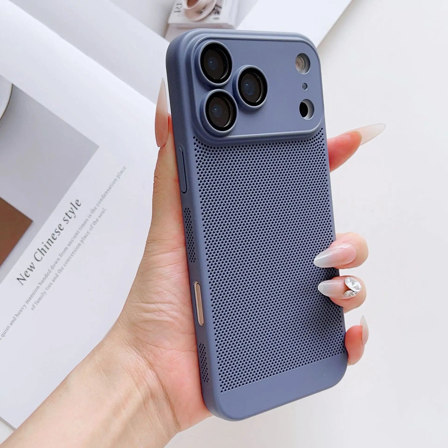 Cooling Phone Case Heat Dissipation For iPhone 17 17 Pro 17 Pro Max 17 Air Shockproof Breathable iPhone 17 Series Back Cover