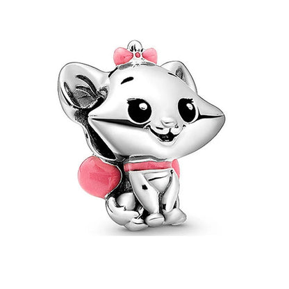 Disney Plata De Ley 925 Silver Charm Monster Activity Flowers Pendant Beads Original Women Bracelets Bangles DIY Jewelry Gift