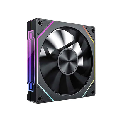 Power Train PRISM 5 Pro Computer Chassis Fan 120mm ARGB 4Pin PWM Quiet CPU Cooling Fan 12V Large Air Volume 56.8CFM/600-1500RPM