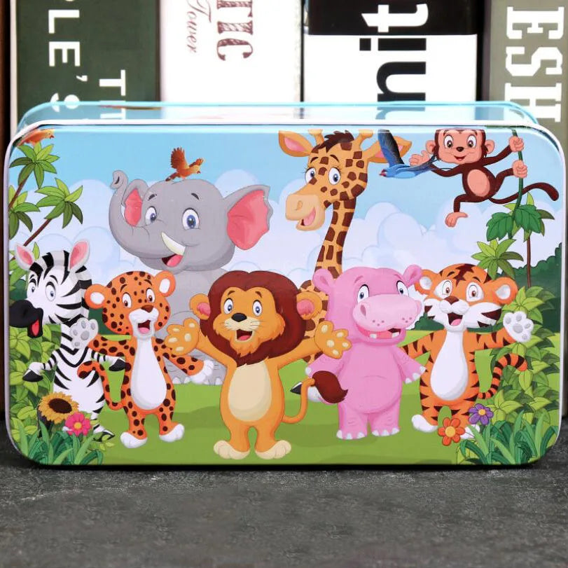 200 Pieces Puzzles for Kids Cartoon Animal Mermaid Jigsaw Puzzle Toy Learning Educational Toys for Children Montessori Games