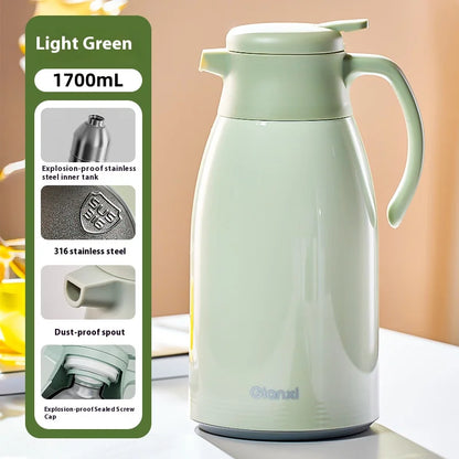 Insulated Pot Household 316 Stainless Steel Hot Pot Large Capacity Dormitory Student Warm Water Bottle Insulated Pot
