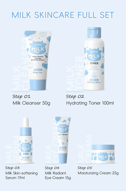Milk Facial Serum for Face Skincare Moisturizing Hydrating Facial Essence Beauty Face Serum Cream Skin Care Products 17ml