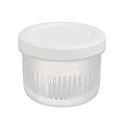 Kitchen tool  Plastic Storage Box Fresh-Keeping Box Refrigerator Fruit Vegetable Drain Crisper Kitchen Storage Containers