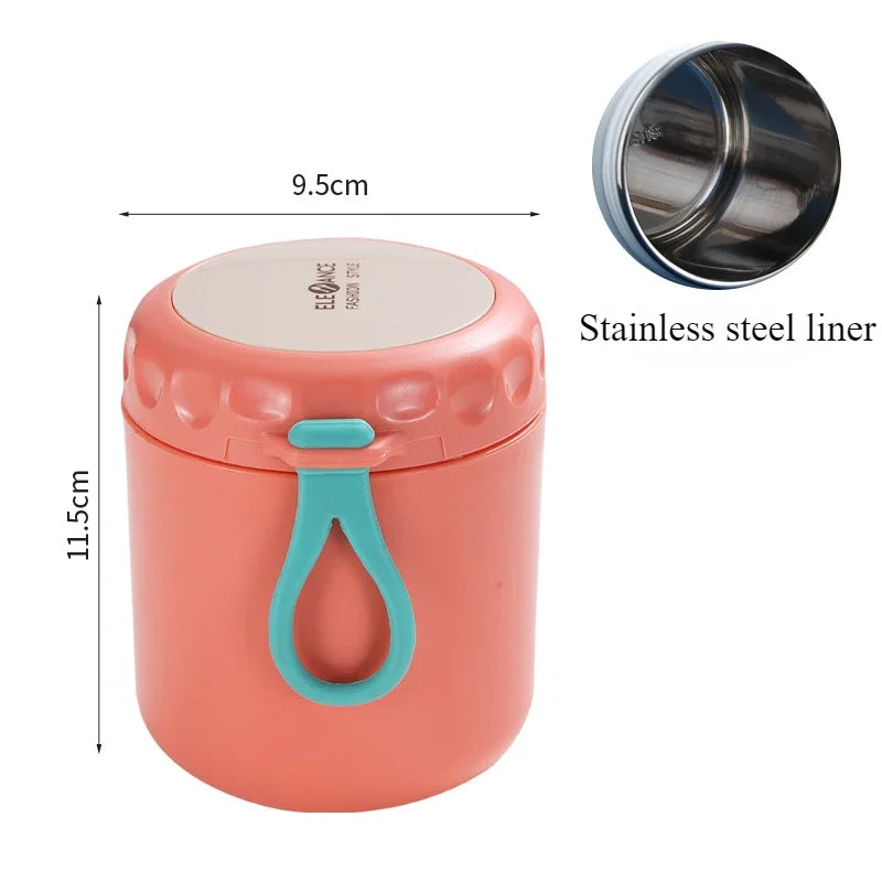 Lunch Box Food Thermal Jar Insulated Soup Thermos Stainless Steel Drinking Cup Bento Food Storage Containers