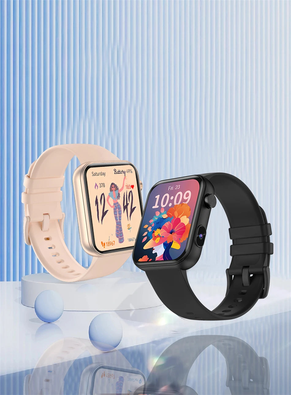 Smart Watch Women Men sound recording Camera Take Photo Record Video Watches Sport Waterproof Bluetooth Call Smartwatch 2025 New