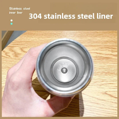 304 Stainless Steel Thermal Bottle Gradient Color Flip Lid Portable Vacuum Cup for Outdoor Hiking Halloween Christmas Gift