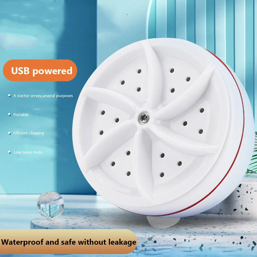 Turbine Rotation Washer Machine Wheel Bubble Ultrasonic Turbo Washing Machines Multifunction Cleaning for Socks Underwear