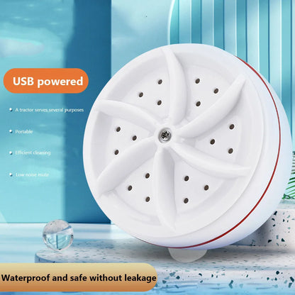 Turbine Rotation Washer Machine Wheel Bubble Ultrasonic Turbo Washing Machines Multifunction Cleaning for Socks Underwear
