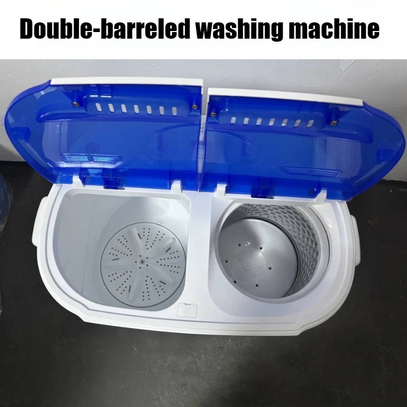 Semi Automatic Double Bucket Washing Machine Time-saving Labor-saving Large Capacity Deeply Remove Stains Washer Home Appliances