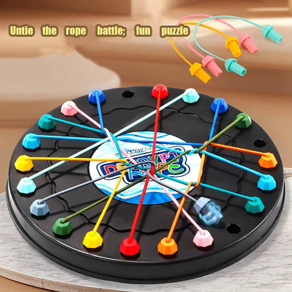 Kid's educational game with multi-level challenges, stress relief games and knot games, suitable for parent-child interaction