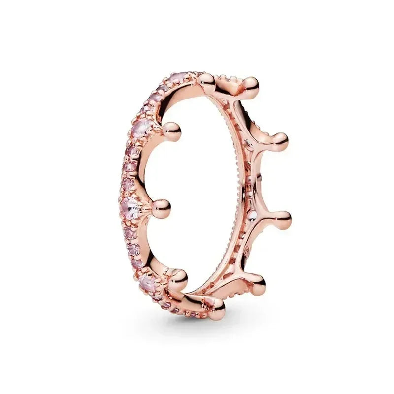 Hot selling 925 sterling silver crystal heart-shaped ring, luxurious, sparkling, multi-color, charming jewelry, holiday  gift
