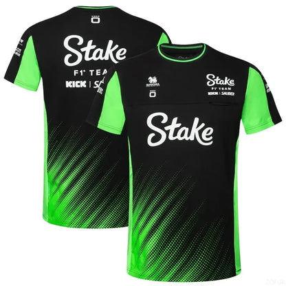 Stake 2025 Nico Hulkenberg Gabriel Bortoleto F1 Teamwear T-Shirt Men Hot Sale New Summer Women Short Sleeve Tops Shirts Children