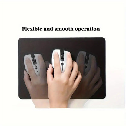 18x22cm Small-sized Gaming Mouse Pad, Black and White Jungle-style Design,laptop Office Pad, Suitable for Office,home,and Gaming