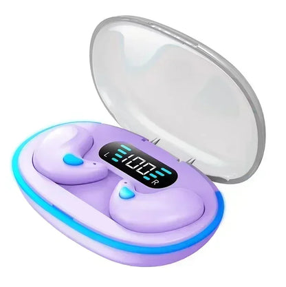 X55 Sleeping Earbuds Wireless Mini Headphones For Work TWS Bluetooth Earphone Stereo Hidden Headsets with Mic HD Call Waterproof