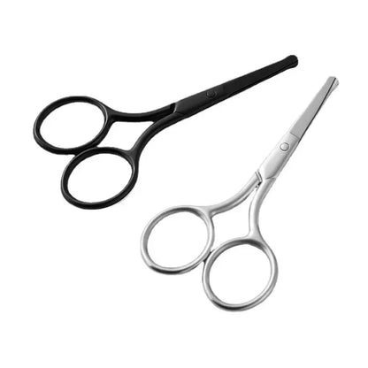 1Pc Stainless Steel Nose Hair Mini Small Scissors Eyelash Facial Hair Straight Round Tip For Eyebrows Nail Beard Manicure Makeup