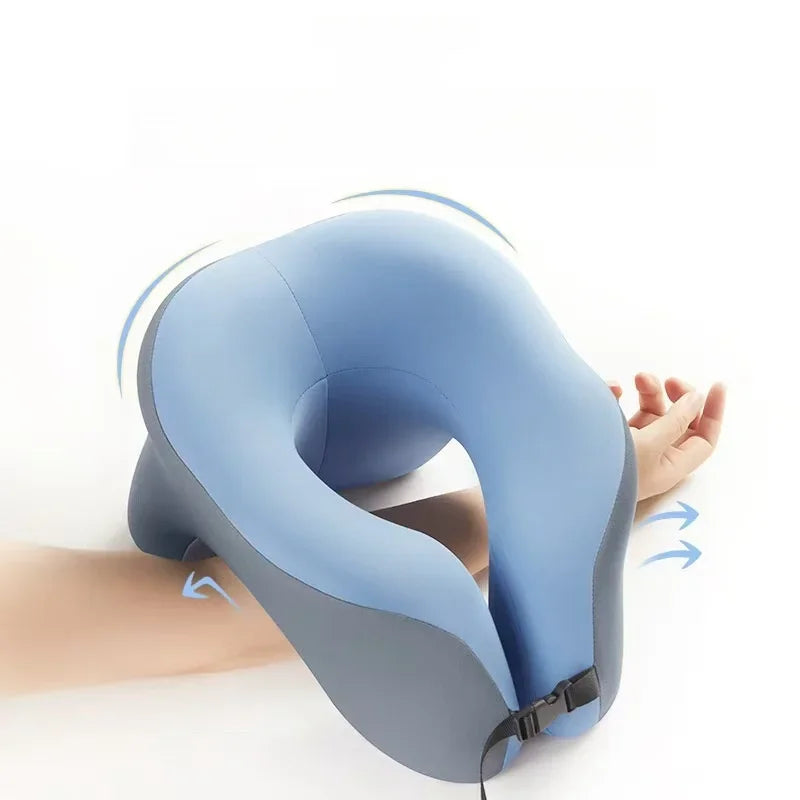 Popular Portable U-Shaped Travel Pillow, Memory Foam Sleep Pillow, Office Nap Pillow Airplane Neck Pillow Ergonomic Head Support