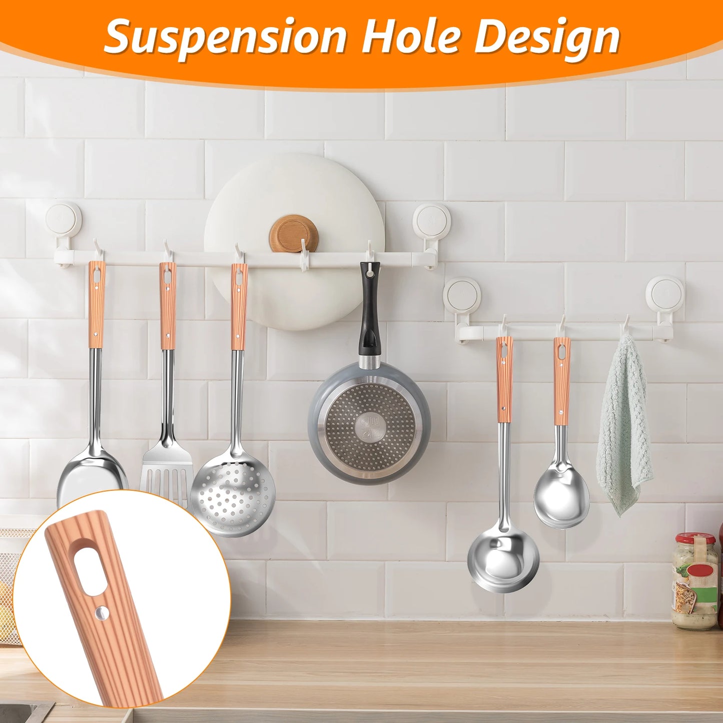 5/10 Pcs Stainless Steel Cooking Utensil Set Heat Resistant Easy Cleaning Kitchen Gadget for Home Restaurant Cooking Accessories