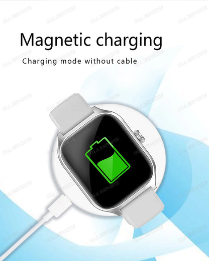 2025 Smart Watch 2.01 Inch HD Display Bluetooth Call Message Preview Sport Modes DIY Dial Weather Forecast Watches For Men Women
