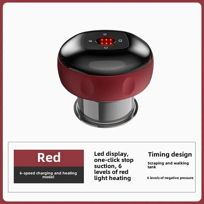 Smart Electric Vacuum Cupping Device Body Scraping Massager Heating Suction Cup Device Physical Fatigue Relief Beauty Health