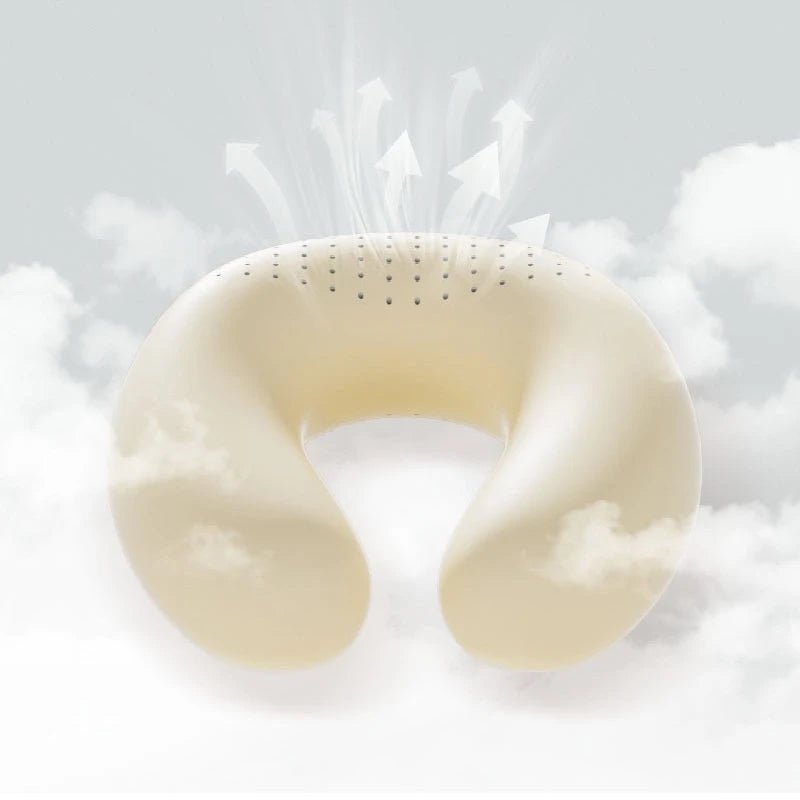 2025 Memory Foam Travel Neck Pillow Ergonomic Support for Airplane Car Office Comfortable Head Rest Auto Interior Accessories