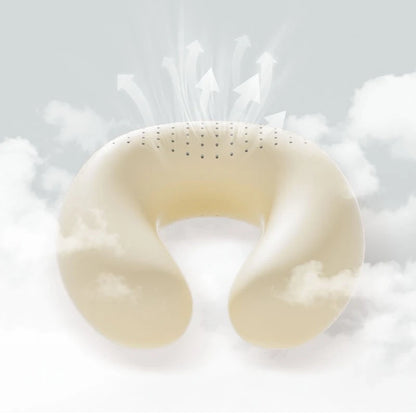 2025 Memory Foam Travel Neck Pillow Ergonomic Support for Airplane Car Office Comfortable Head Rest Auto Interior Accessories
