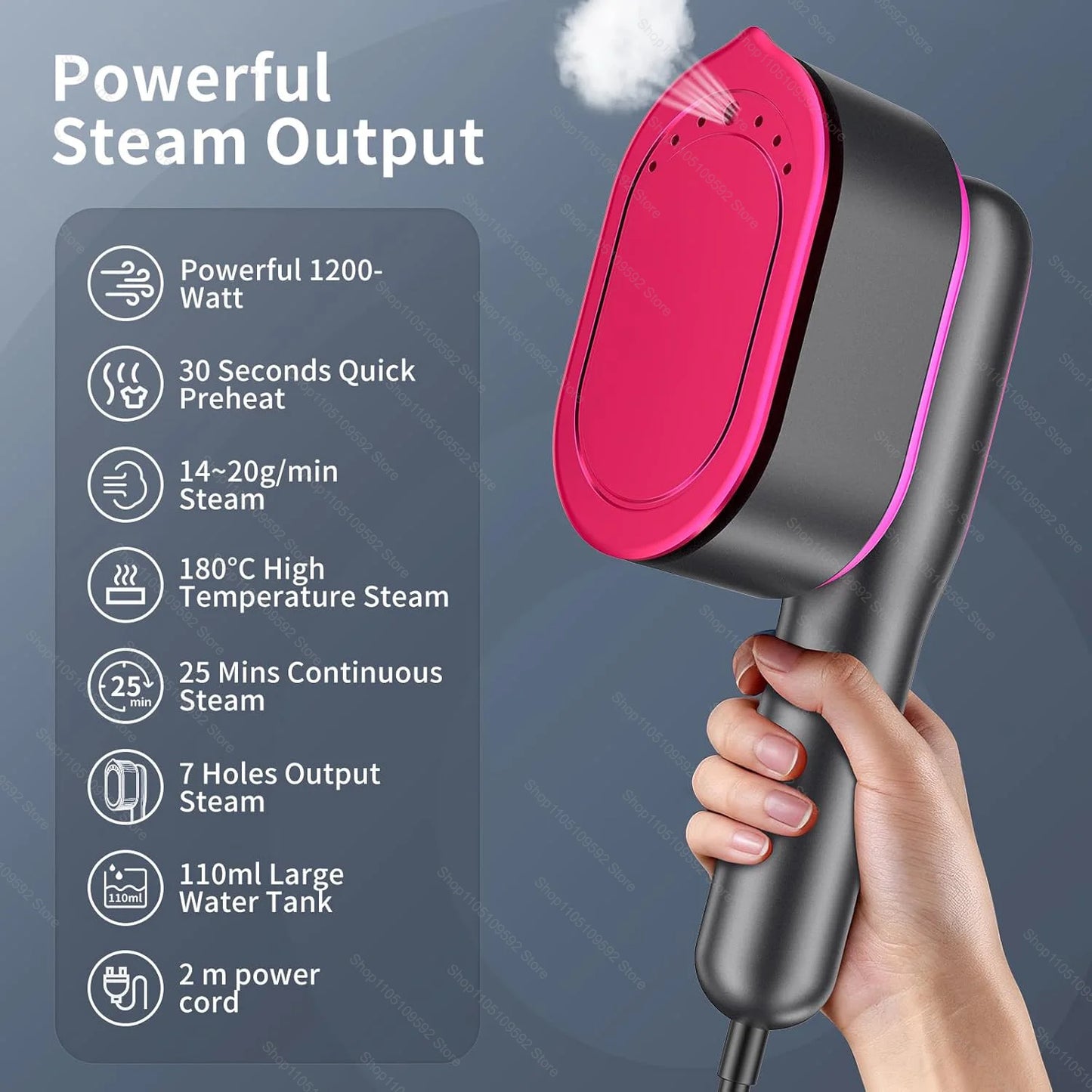 Mini Garment Steamer For clothing Steam Iron Handheld Portable Home Travelling Voor For Clothes Ironing Wet Dry Ironing Machine