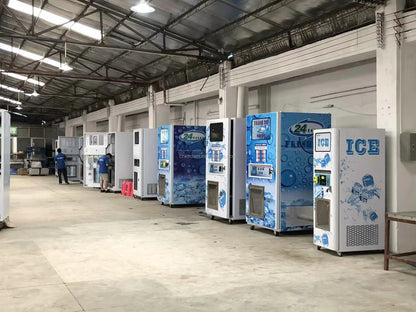 160kgs/24h Automatic Ice Cube Making and Selling Machine Self-service Ice Vending Machine With Auot Bagging