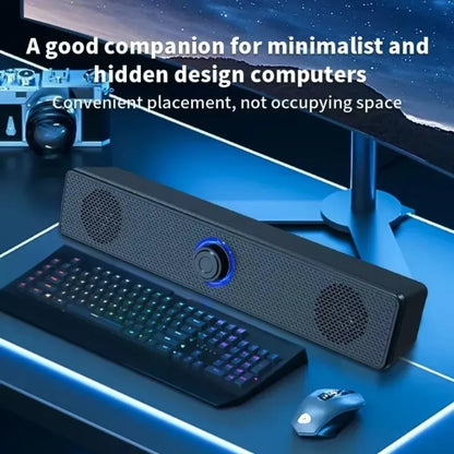 USB Powered Bluetooth PC Soundbar Wired and Wireless Speaker Soundbar for TV Pc Laptop Gaming Home Theater Surround Audio System