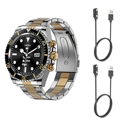Smart Watch Man Smartwatch AW12 high-end luxury 2024 Android IOS Korean Support Steel Connected Replica Miltary pk gts4 global
