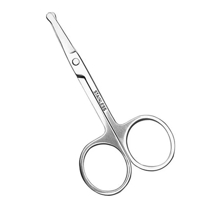 Stainless Scissor Beauty Nose Hair Trimmer Scissors Eyebrow with Sharp Head Steel Round Safety Scissors Eyebrow Makeup